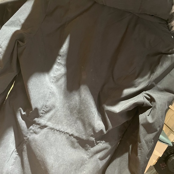 NWT Nautica Women's Faux Big Fur Trim Hooded Parka Winter Jacket Black Size XS - Picture 7 of 9